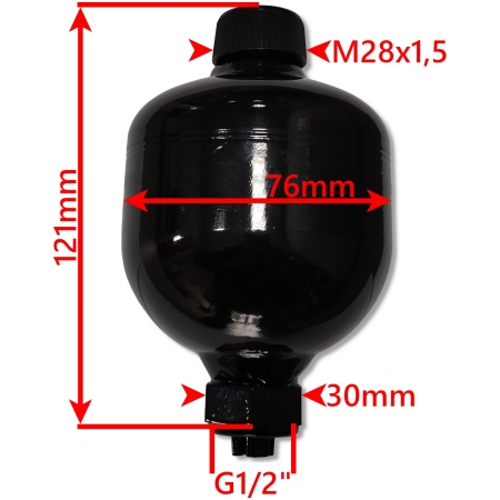 HYDROAKUMULATOR 0,16 L Z ELEKTROZAWOREM NO 12V